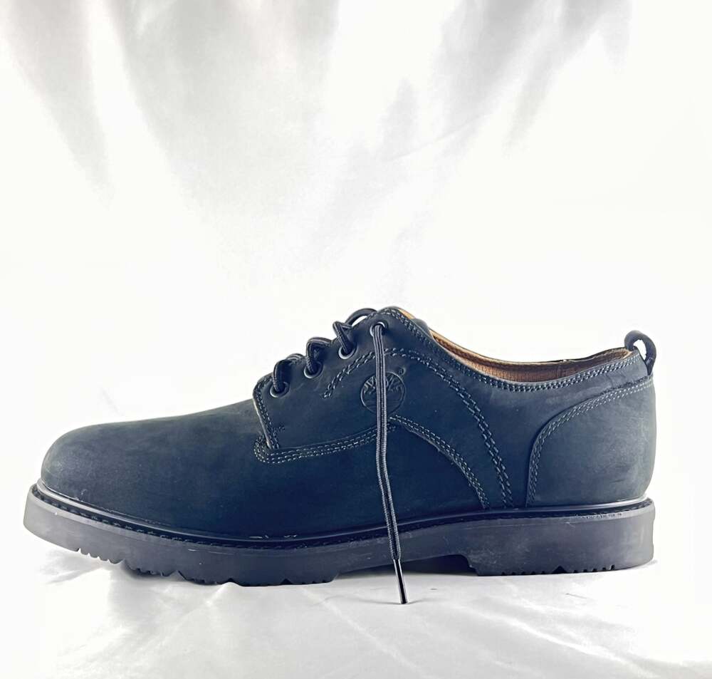 Timberland Genuine Leather Oxford Waterproof Shoes Men's US 12 M Black Lace Up
